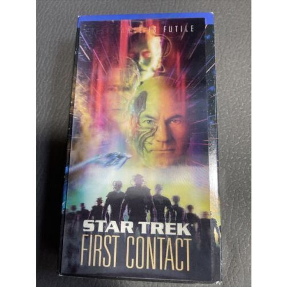 Star Trek: First Contact (VHS, Widescreen) Holo Hologram Front Case Minimal Wear
